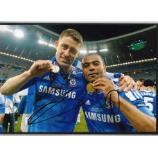 World Cup: Signed photo of Gary Cahill & Ashley Cole the Chelsea footballers. 